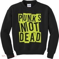 Punks Not Dead Neon Logo Kids Sweatshirt thumb 0