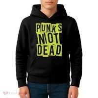 Punks Not Dead Neon Logo Kids Hoodie thumb 4