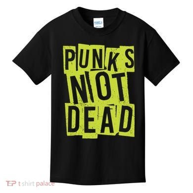 Punks Not Dead Neon Logo Kids T-Shirt