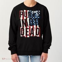 Punks Not Dead USA American Flag Women's Sweatshirt thumb 0