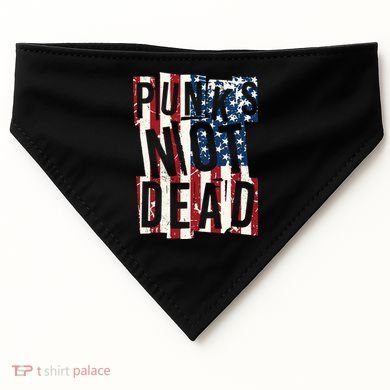Punks Not Dead USA American Flag USA-Made Doggie Bandana