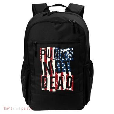 Punks Not Dead USA American Flag Backpack