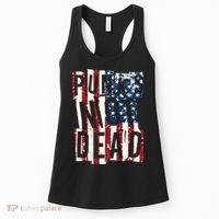 Punks Not Dead USA American Flag Women's Tank Top thumb 0