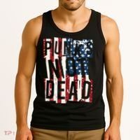 Punks Not Dead USA American Flag Tank Top thumb 3