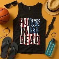 Punks Not Dead USA American Flag Tank Top thumb 4