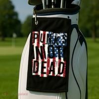 Punks Not Dead USA American Flag Golf Towel thumb 2