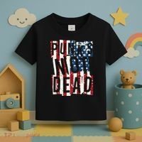 Punks Not Dead USA American Flag Toddler T-Shirt thumb 3