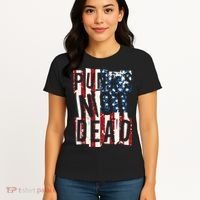 Punks Not Dead USA American Flag Women's T-Shirt thumb 4