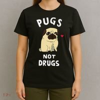 Pugs Not Drugs T-Shirt thumb 4