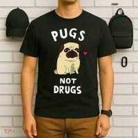 Pugs Not Drugs T-Shirt thumb 6