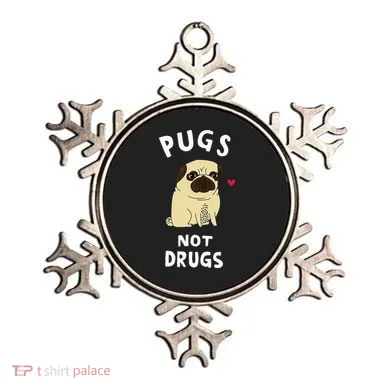 Pugs Not Drugs Ornament