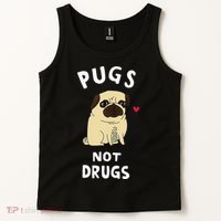 Pugs Not Drugs Tank Top thumb 2