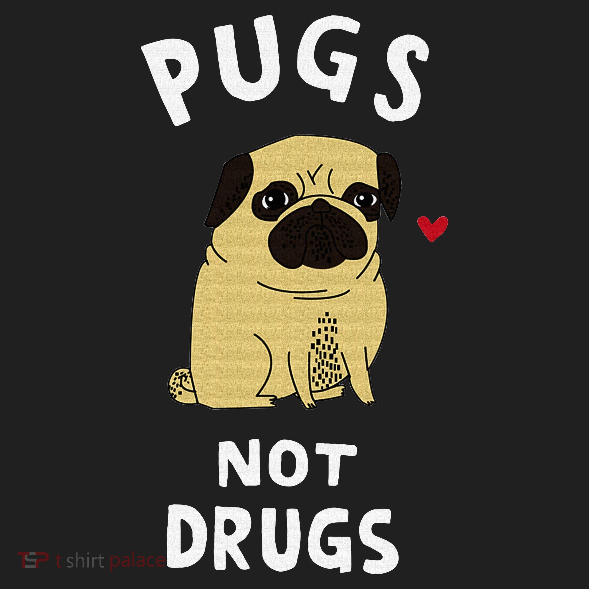 Pugs Not Drugs Funny Present For Dog Lover Pets Women's Sweatshirt