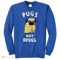 Pugs Not Drugs Funny Present For Dog Lover Pets Sweatshirt thumb 0