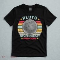 Pluto Never Forget Funny Space Vintage Retro Astronomy T-Shirt thumb 5