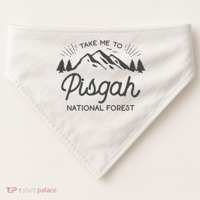 Pisgah National Forest Park North Carolina USA-Made Doggie Bandana