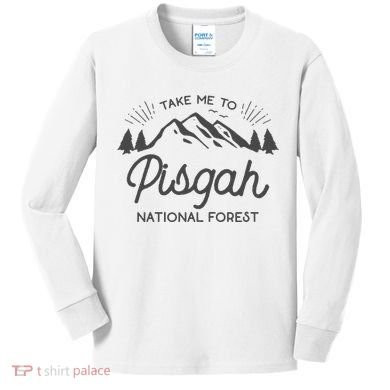 Pisgah National Forest Park North Carolina Kids Long Sleeve Shirt