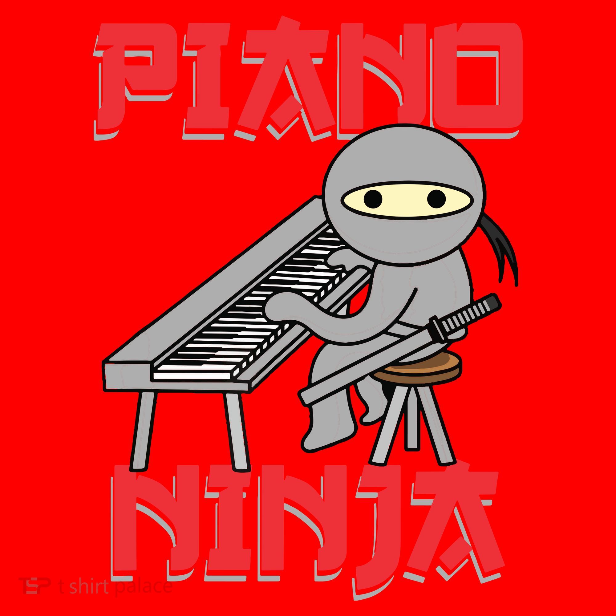 Piano Ninja Funny Keyboard Player Pianist Gift Santa Hat
