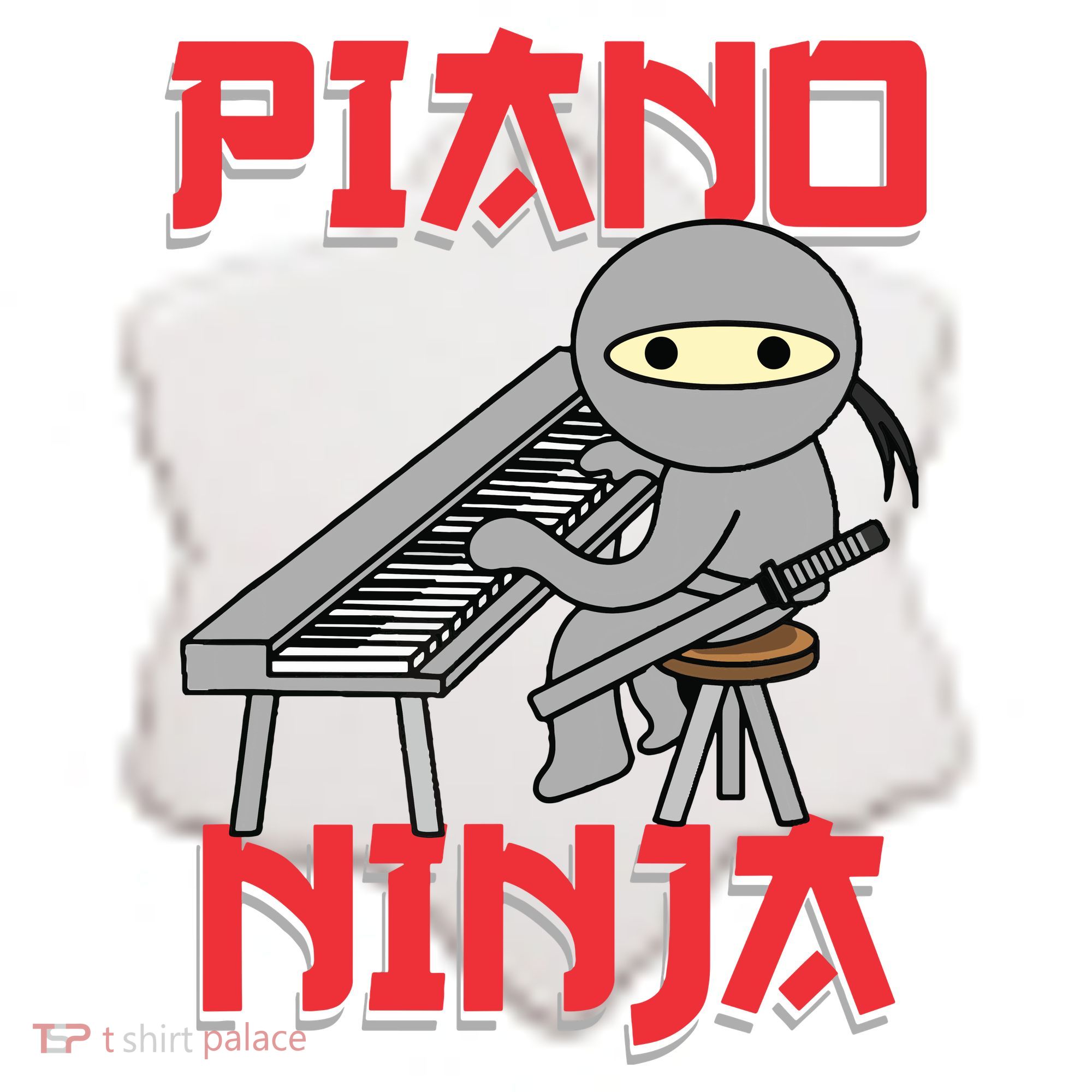 Piano Ninja Funny Keyboard Player Pianist Gift Ceramic Ornament