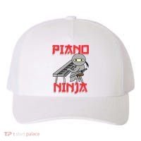 Piano Ninja Funny Keyboard Player Pianist Gift Yupoong Adult 5-Panel Trucker Hat thumb 0