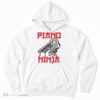 Piano Ninja Funny Keyboard Player Pianist Gift Hoodie