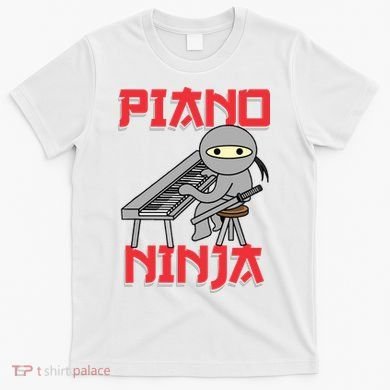 Piano Ninja Funny Keyboard Player Pianist Gift T-Shirt