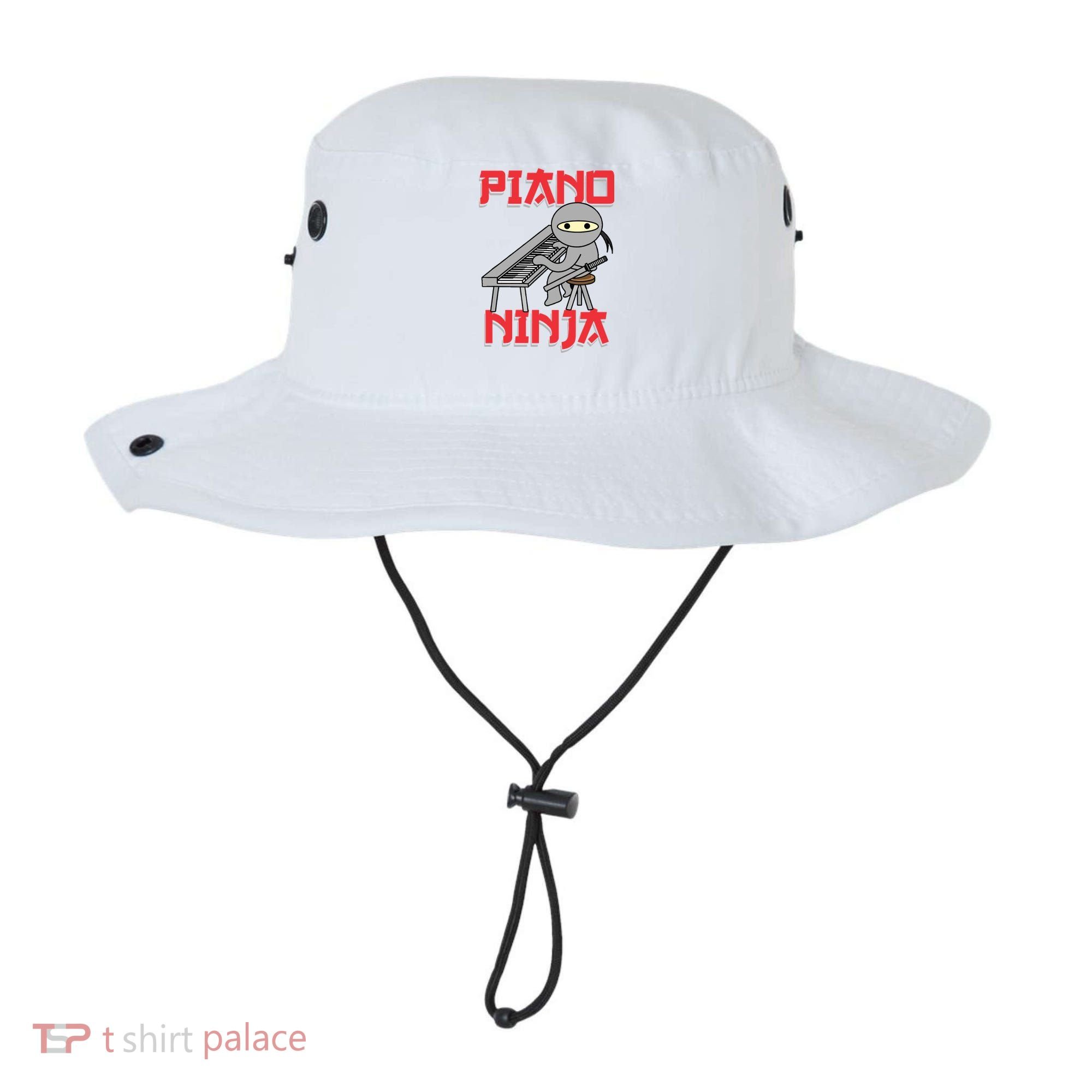 Piano Ninja Funny Keyboard Player Pianist Gift Bucket Hat