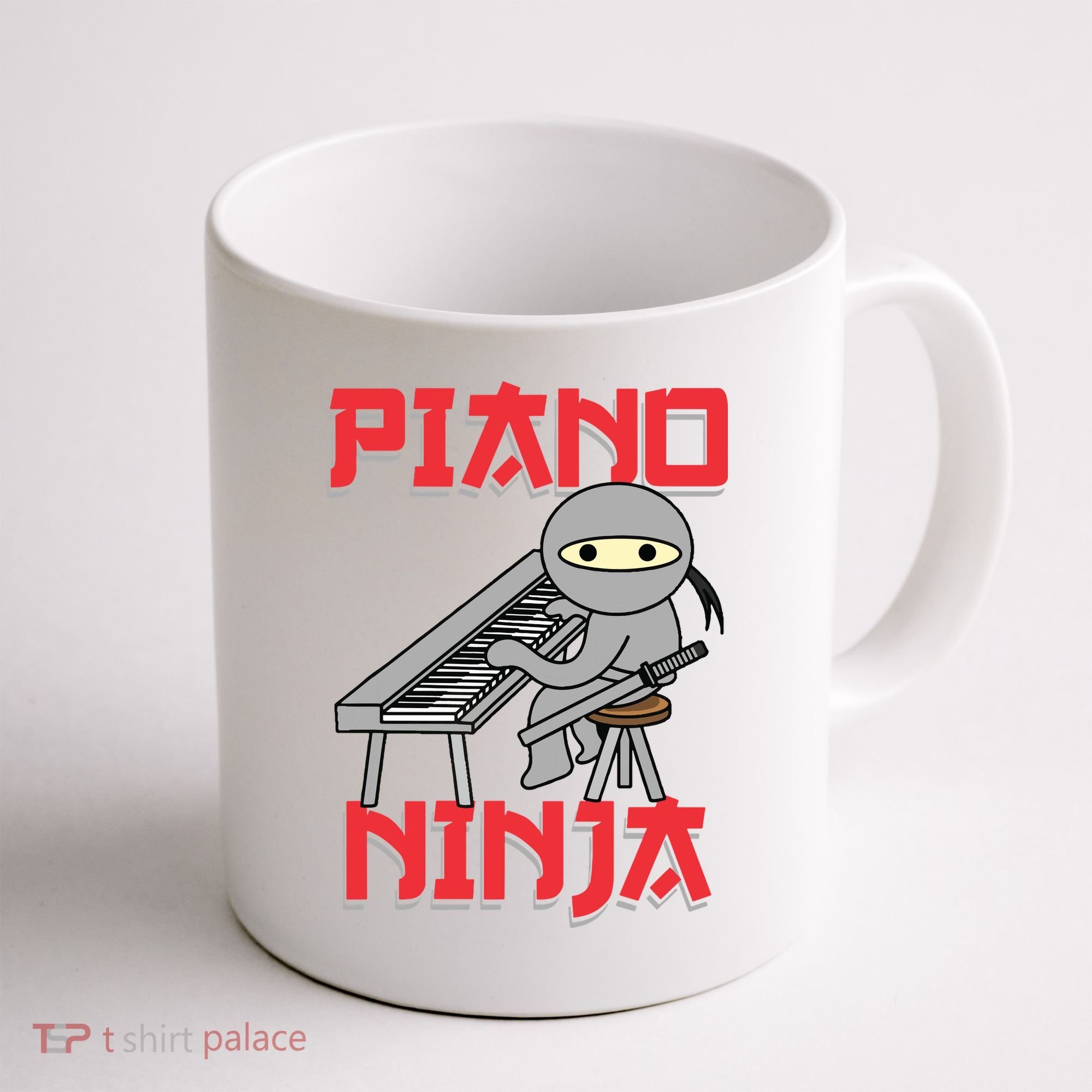 Piano Ninja Funny Keyboard Player Pianist Gift Coffee Mug