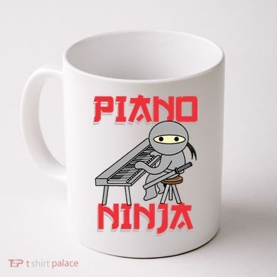 Piano Ninja Funny Keyboard Player Pianist Gift Coffee Mug