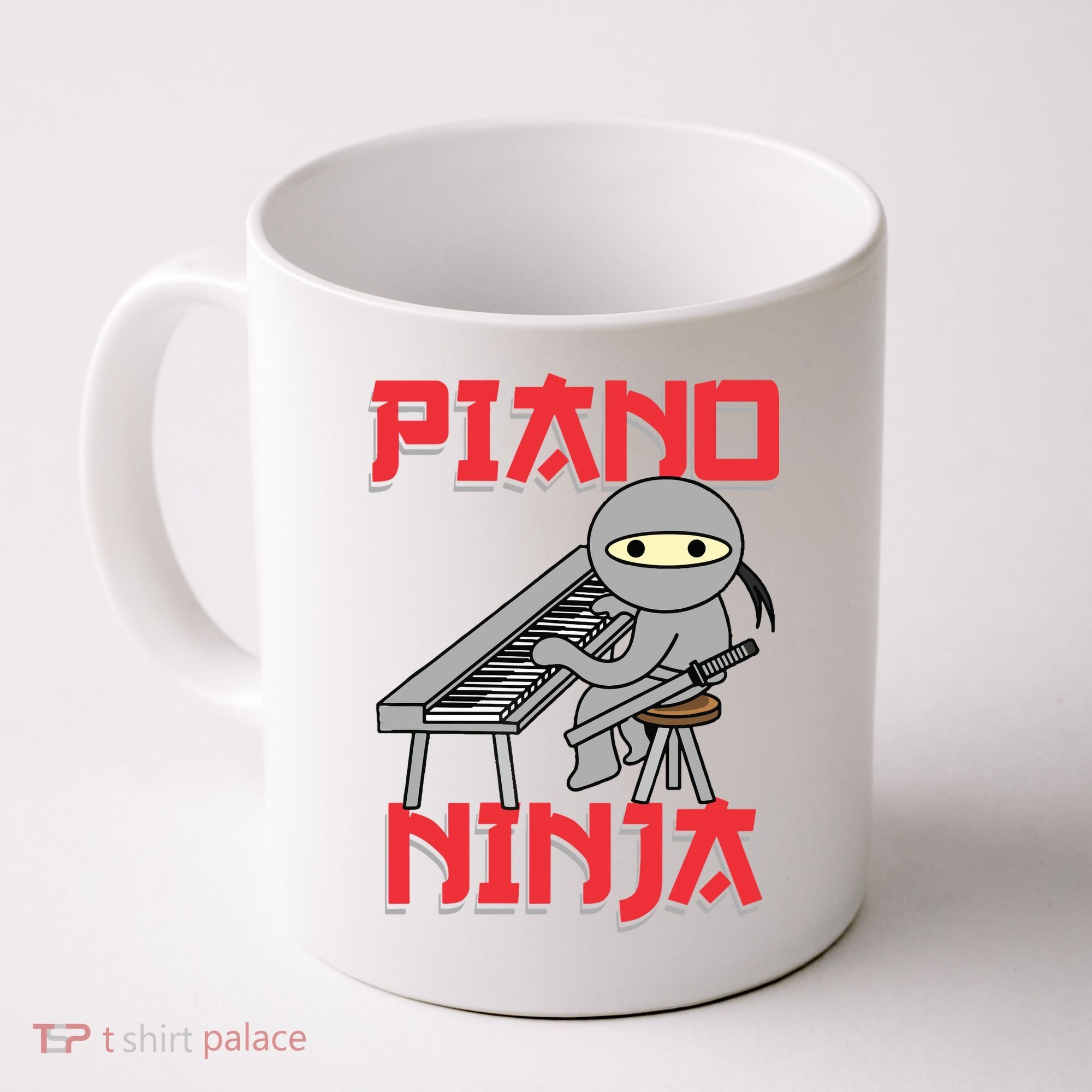 Piano Ninja Funny Keyboard Player Pianist Gift Coffee Mug