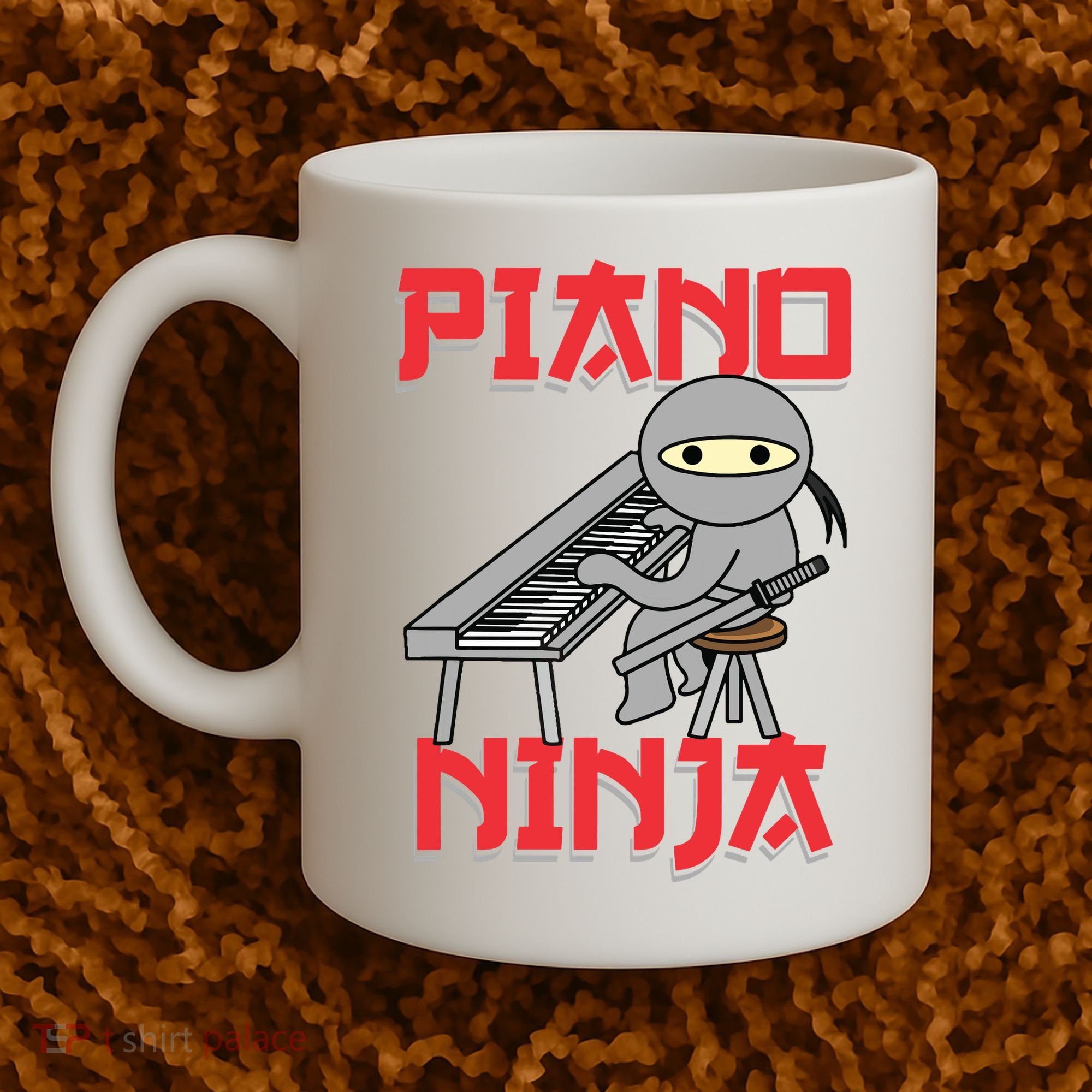 Piano Ninja Funny Keyboard Player Pianist Gift Coffee Mug