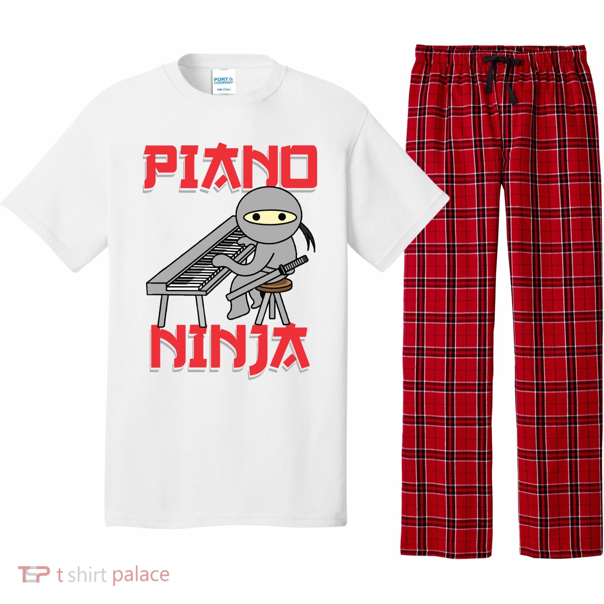 Piano Ninja Funny Keyboard Player Pianist Gift Pajama Set