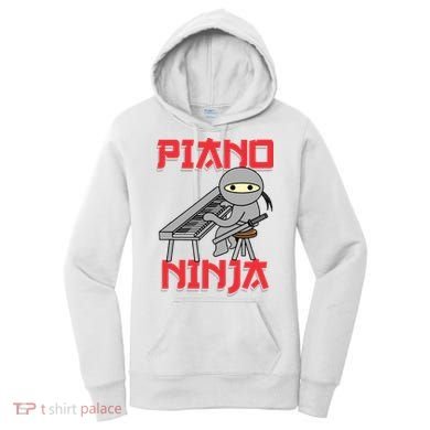 Piano Ninja Funny Keyboard Player Pianist Gift Women's Hoodie