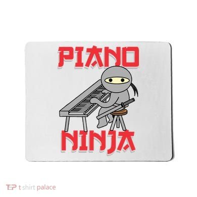 Piano Ninja Funny Keyboard Player Pianist Gift Mousepad