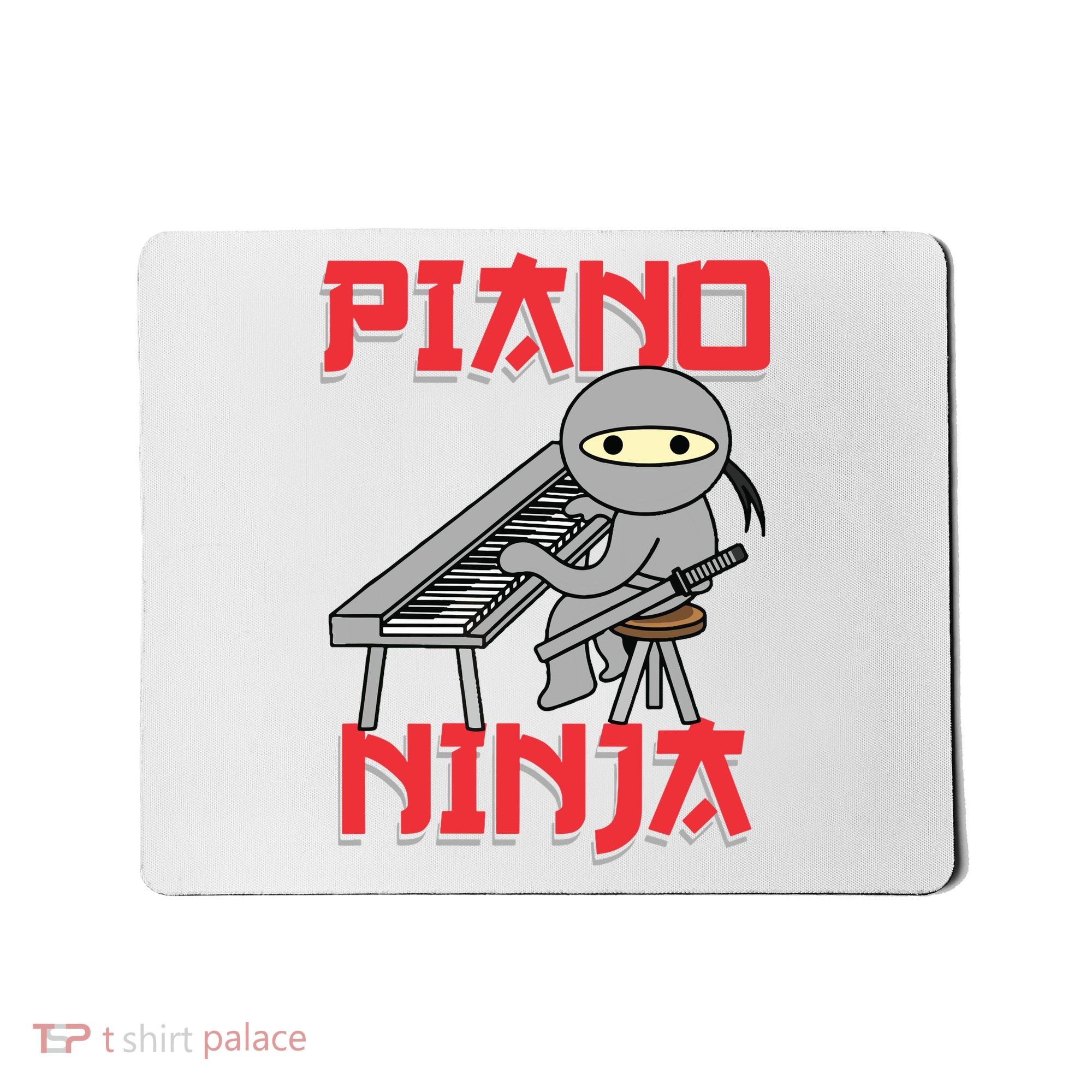 Piano Ninja Funny Keyboard Player Pianist Gift Mousepad
