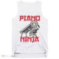 Piano Ninja Funny Keyboard Player Pianist Gift Tank Top thumb 0