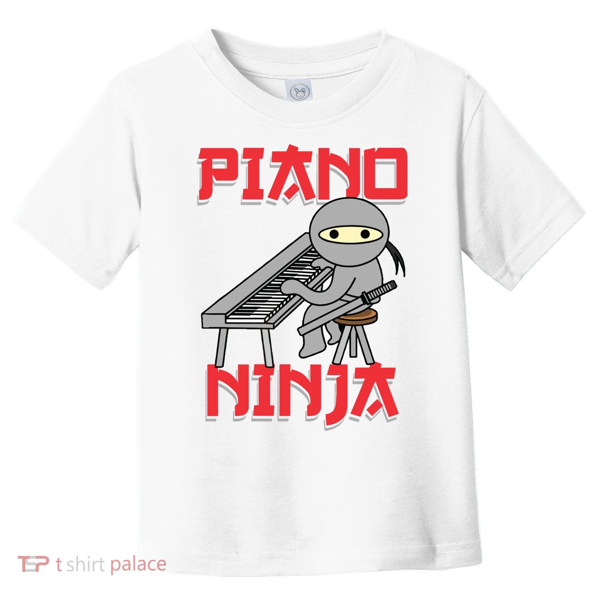 Piano Ninja Funny Keyboard Player Pianist Gift Toddler T-Shirt
