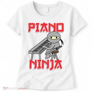 Piano Ninja Funny Keyboard Player Pianist Gift Women's T-Shirt