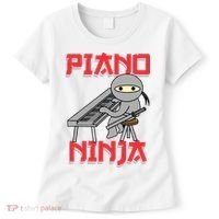 Piano Ninja Funny Keyboard Player Pianist Gift Women's T-Shirt thumb 0