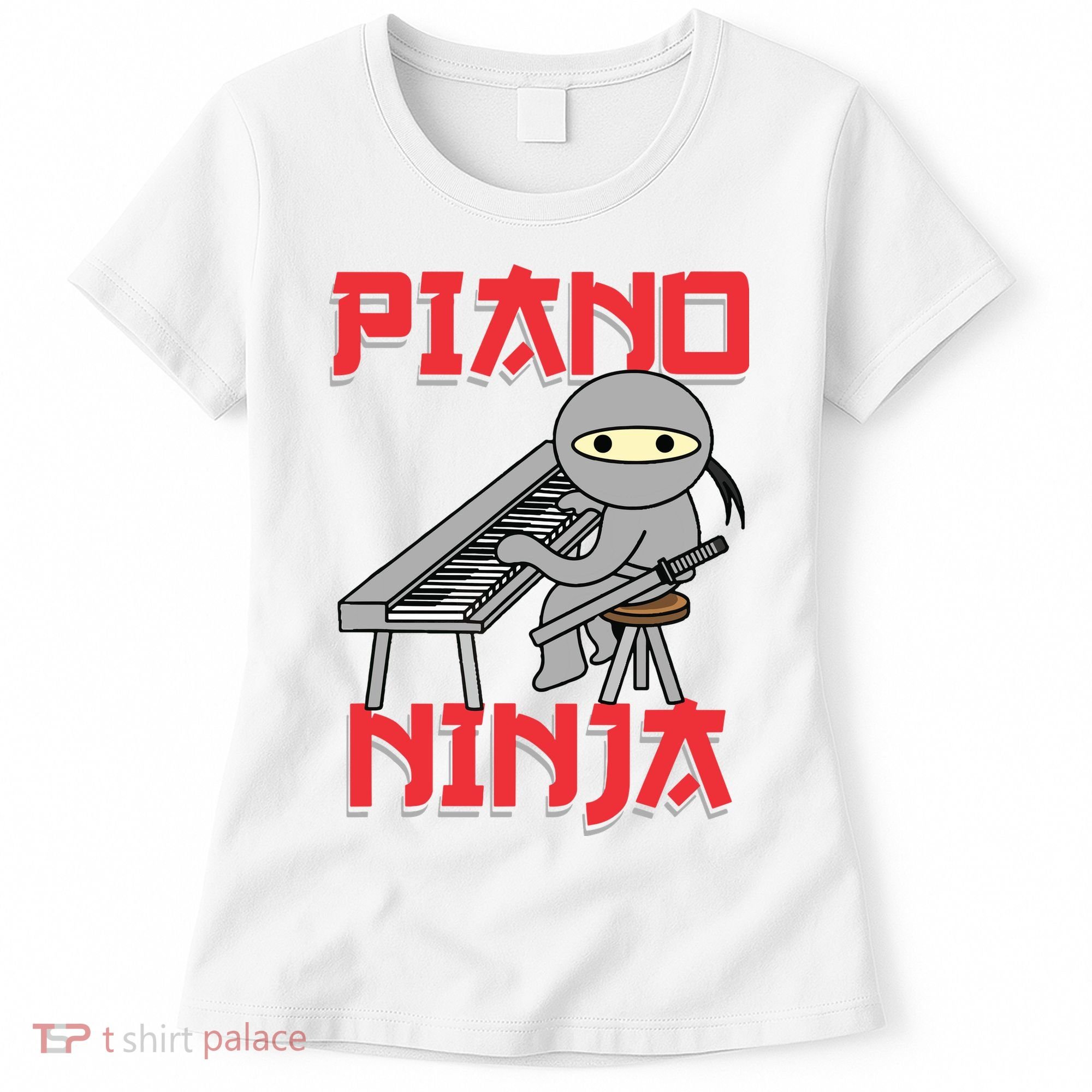 Piano Ninja Funny Keyboard Player Pianist Gift Women's T-Shirt