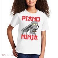 Piano Ninja Funny Keyboard Player Pianist Gift Kids T-Shirt thumb 2
