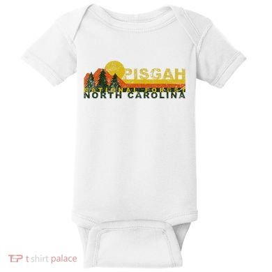 Pisgah National Forest Vintage Retro Baby Bodysuit