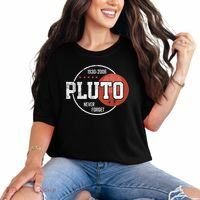 Pluto Never Forgegift Astronomy Space Nerd Pluto Great Gift Comfort Colors T-Shirt thumb 0