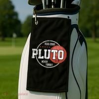 Pluto Never Forgegift Astronomy Space Nerd Pluto Great Gift Golf Towel thumb 2