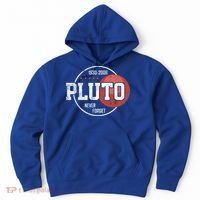 Pluto Never Forgegift Astronomy Space Nerd Pluto Great Gift Hoodie thumb 0