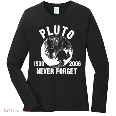 Pluto Never Forget 1930/2006 Women's Long Sleeve Shirt