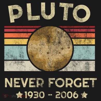 Pluto Never Forget Retro Funny Vintage Gift PosiCharge Competitor Tank