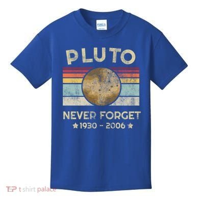 Pluto Never Forget Retro Funny Vintage Gift Kids T-Shirt