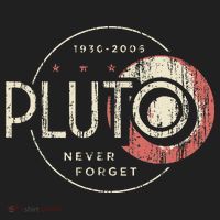 Pluto Never Forget Funny Pluto Pluto Lover Pluto Crop Fleece Hoodie thumb 2