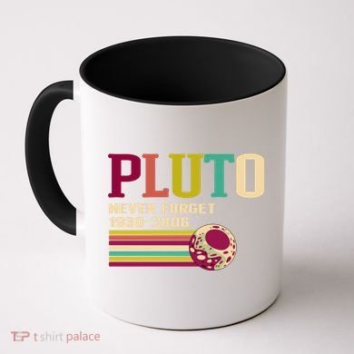 Pluto Never Forget 19302006 Solar System Planet Coffee Mug